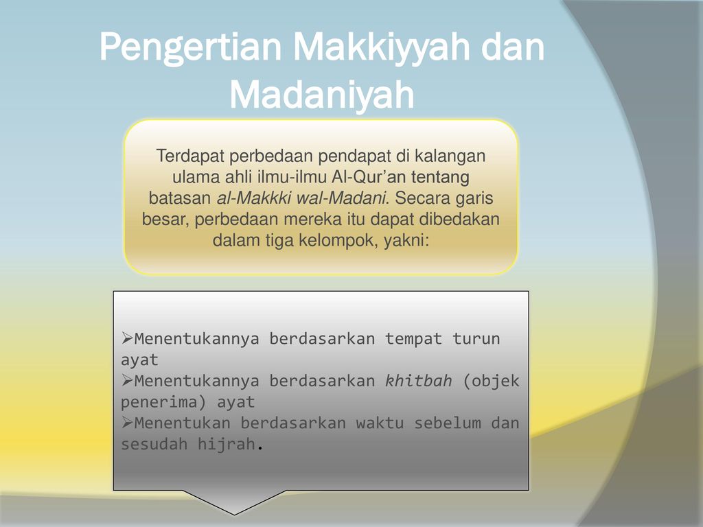 Baca Perbedaan Surah Makkiyah Dan Madaniyah Baca Perbedaan Surah